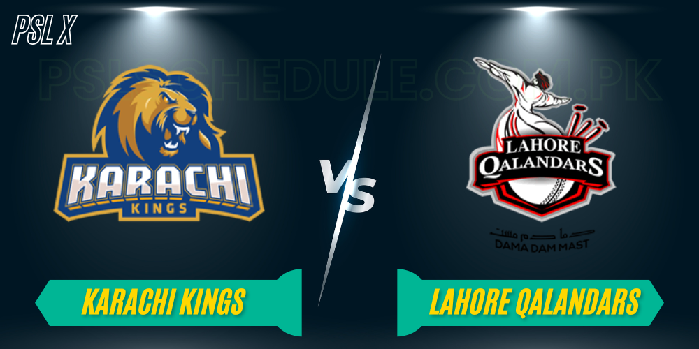 Karachi kings vs Lahore Qalandars - rozbaat